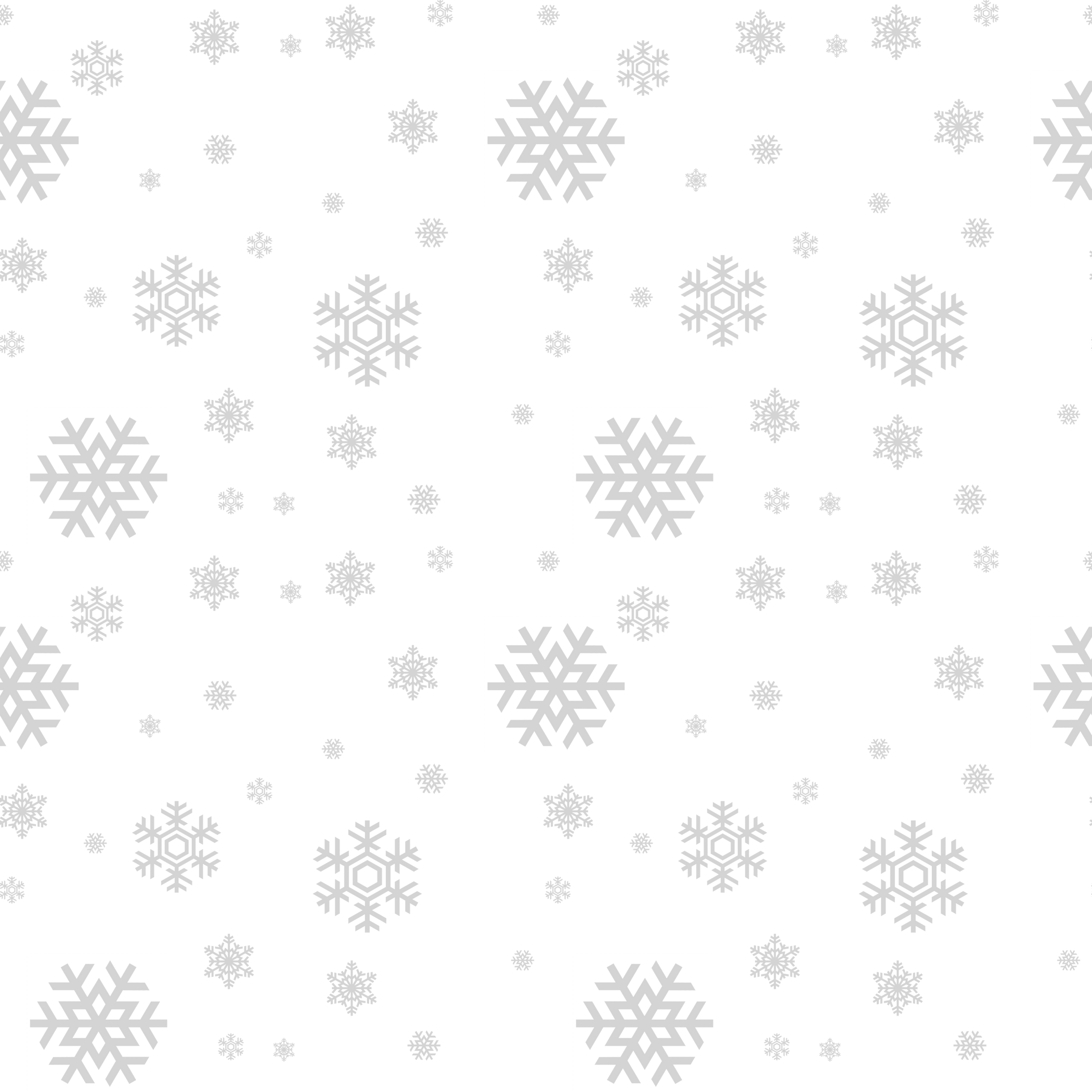 White Snowflakes Pattern